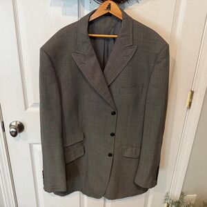TIGLIO Luxe Blazer‎ Super 150s Wool Semi Canvas Sport Coat Jacket